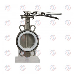 不锈钢手柄对夹蝶阀